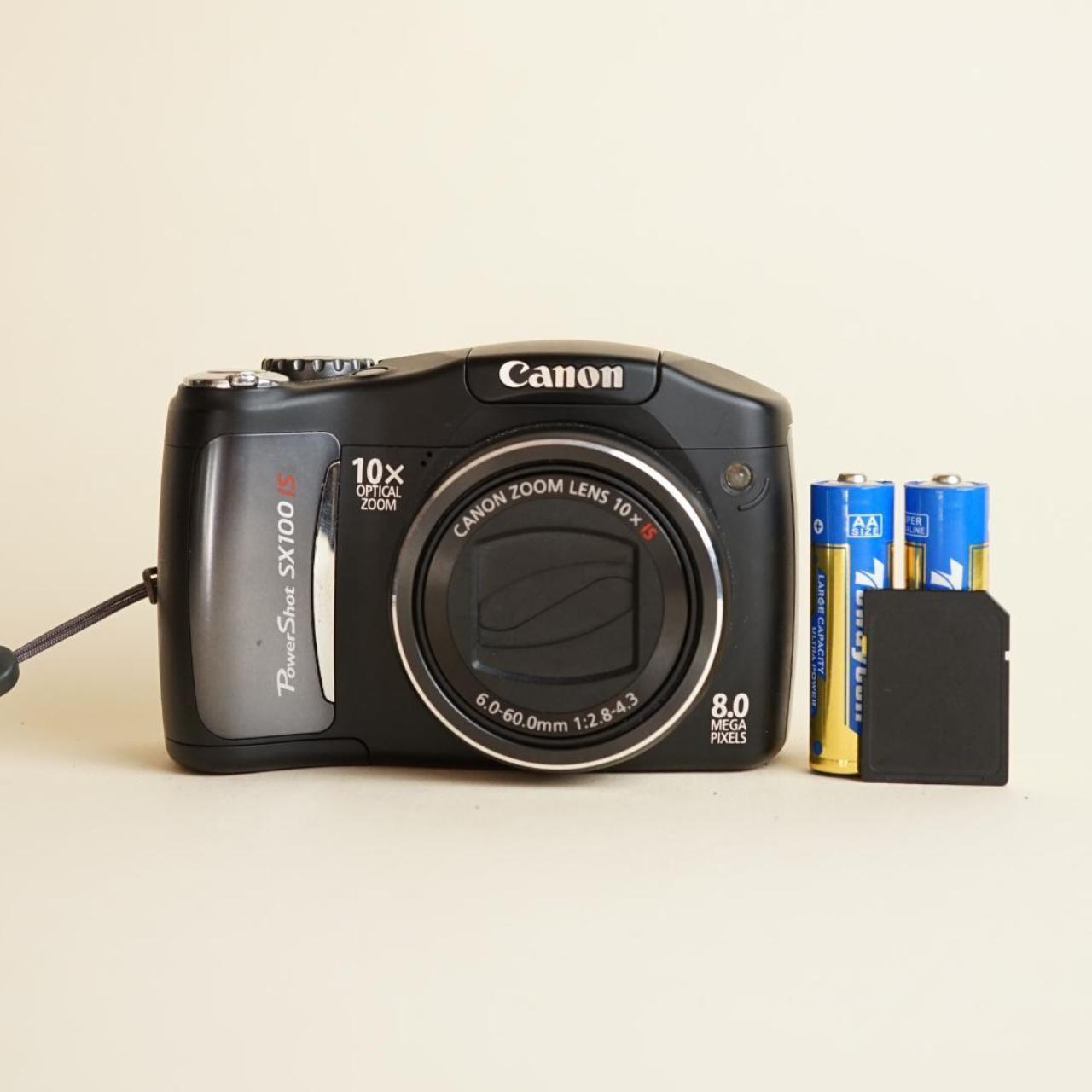 Canon PowerShot SX100 IS | 8MP Digital Camera | Tested & Working | Black