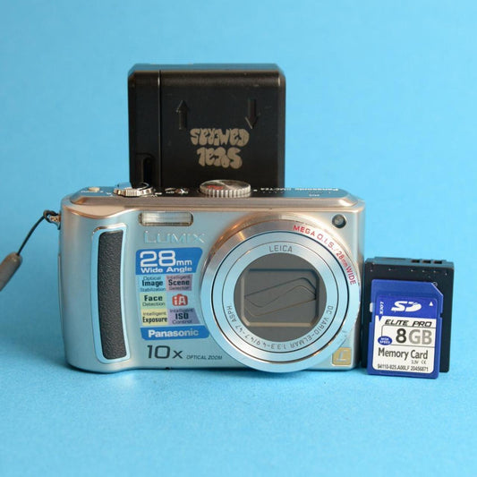 Panasonic Lumix DMC-TZ4 Digital Camera | 8.1MP | Tested & Working | Silver