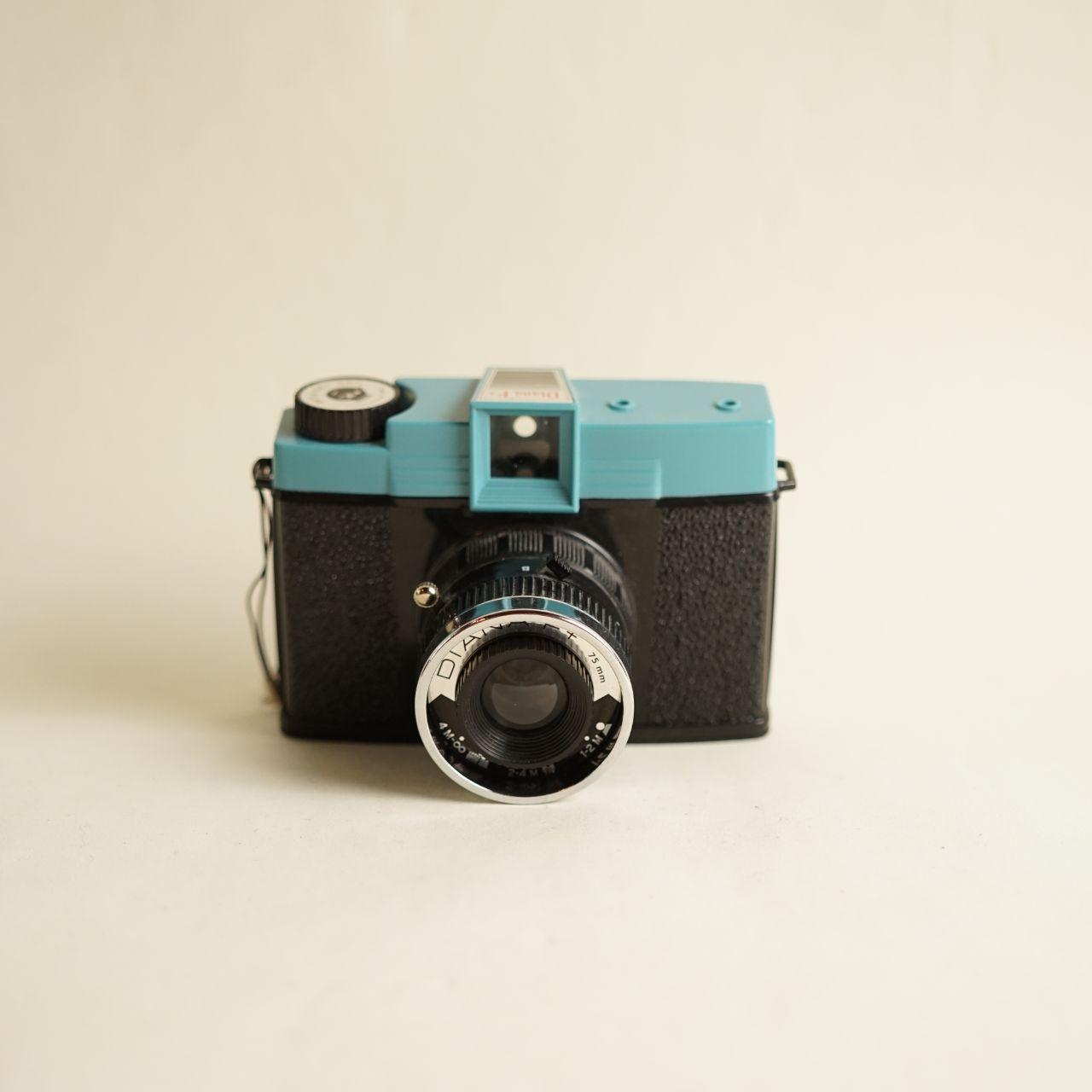 Diana F+ Film Camera | 120 Medium Format | Tested & Working | Blue & Black