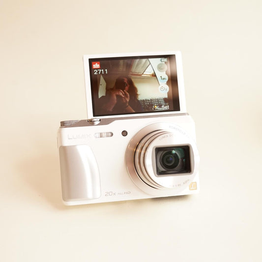 Panasonic Lumix DMC-ZS35 Digital Camera with Selfie Screen | 16MP | Tested & Working | White