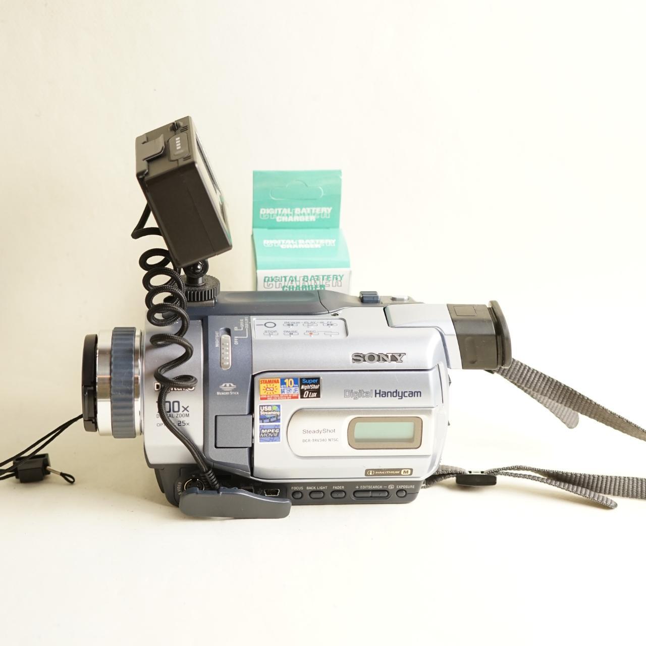 Sony DCR-TRV340 Digital Handycam with Tapeless Setup | Tested & Working | Silver