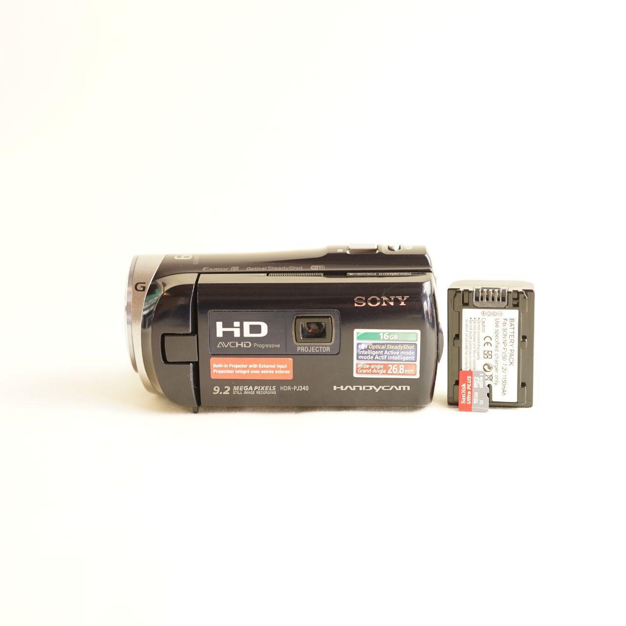 Sony Handycam HDR-PJ340 Camcorder | Tested & Working | Navy