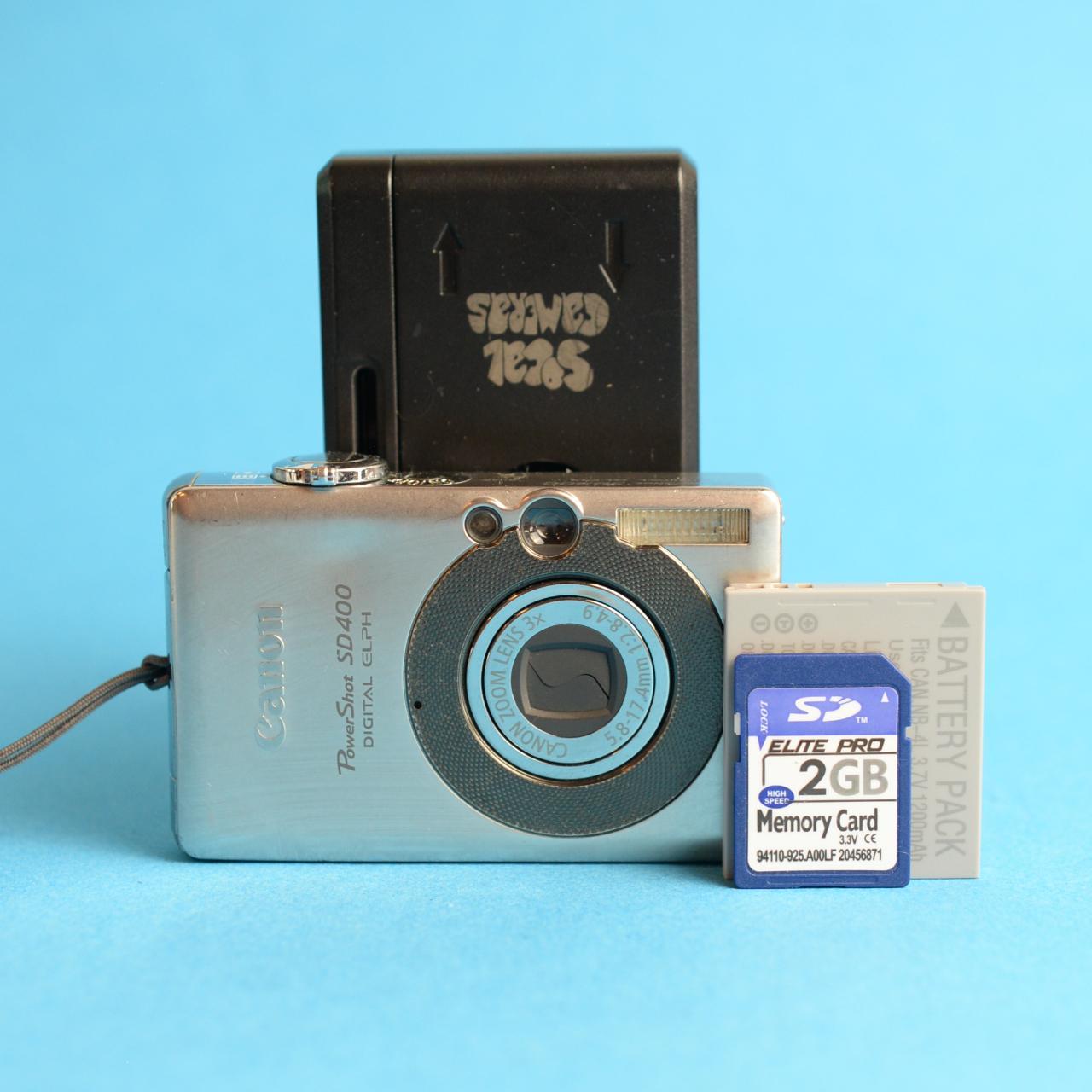 Canon PowerShot SD400 Digital Camera | 5.0MP | Tested & Working | Silver