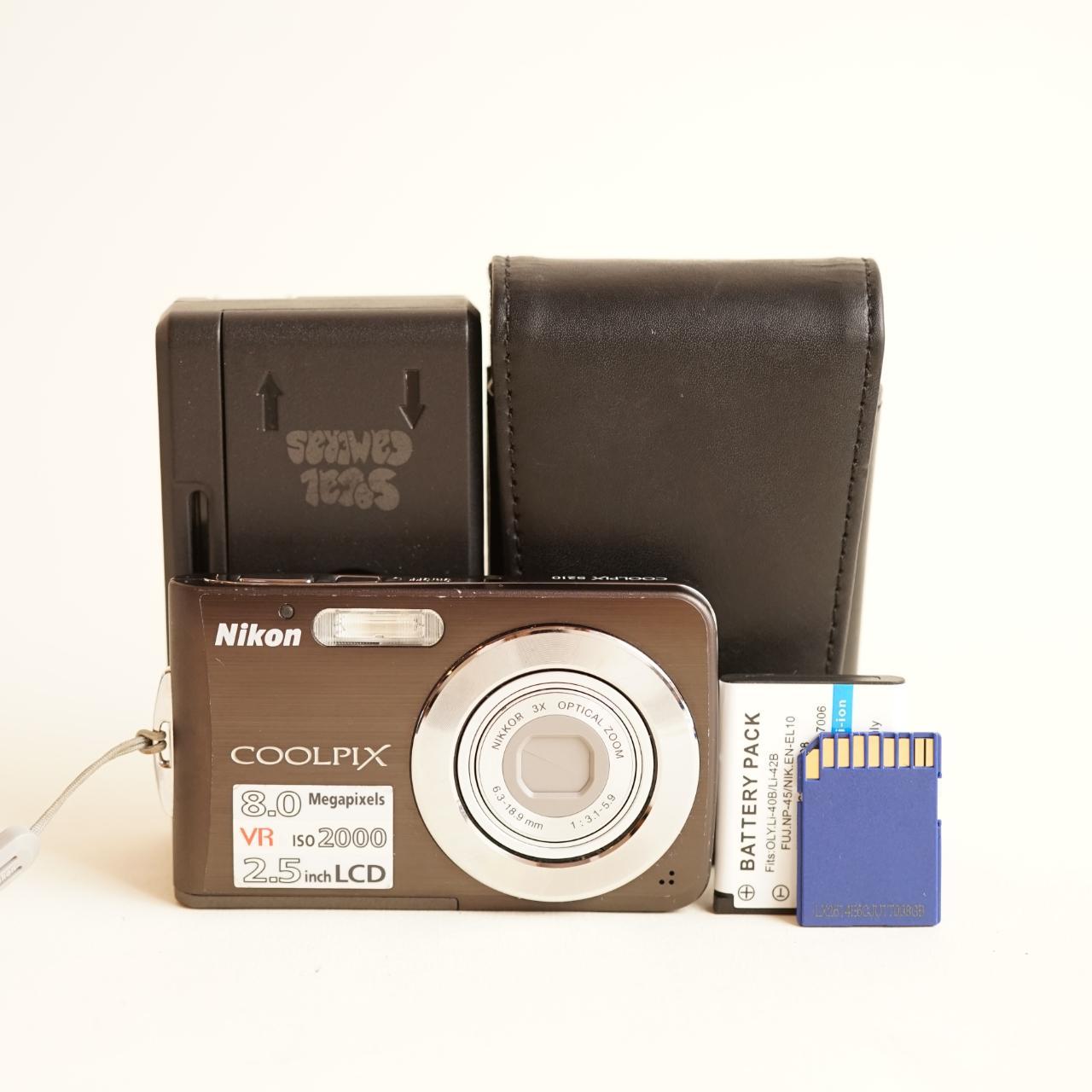 Nikon Coolpix S210 Digital Camera | 8MP | Tested & Working | Brown