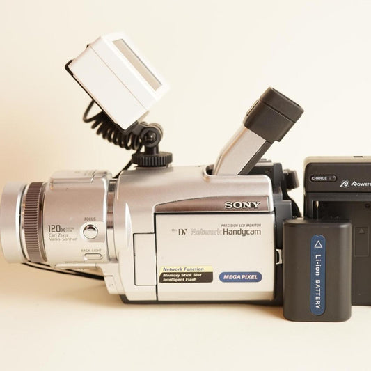 Sony DCR-TRV70 Mini DV Camcorder with Tapeless Setup | Tested & Working | Silver & Grey