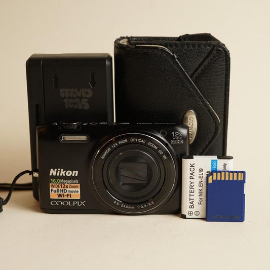 Nikon Coolpix S6800 Digital Camera | 16MP | Tested & Working | Black