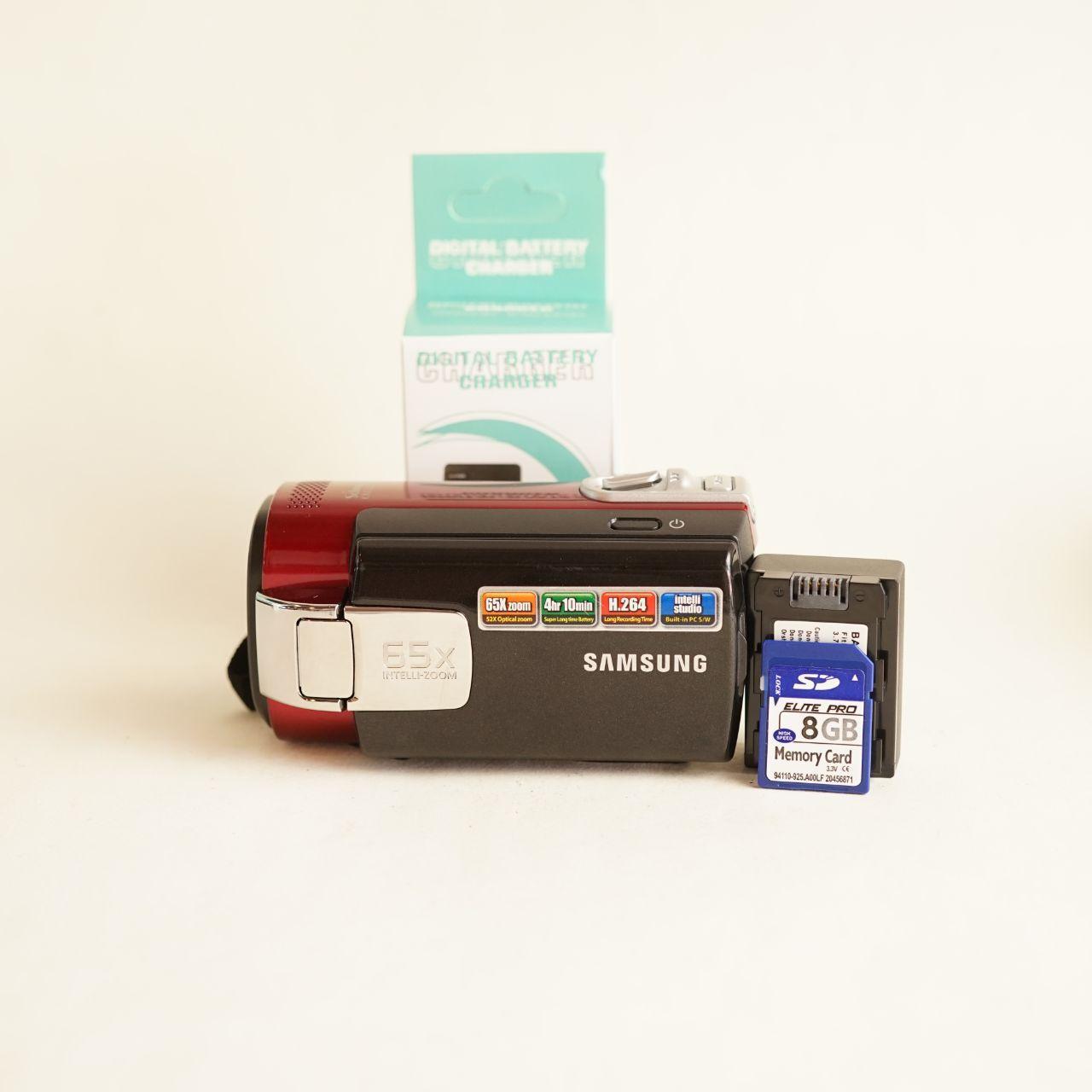 Samsung SMX-F40RN/XAA Digital Camcorder | Tested & Working | Black & Red