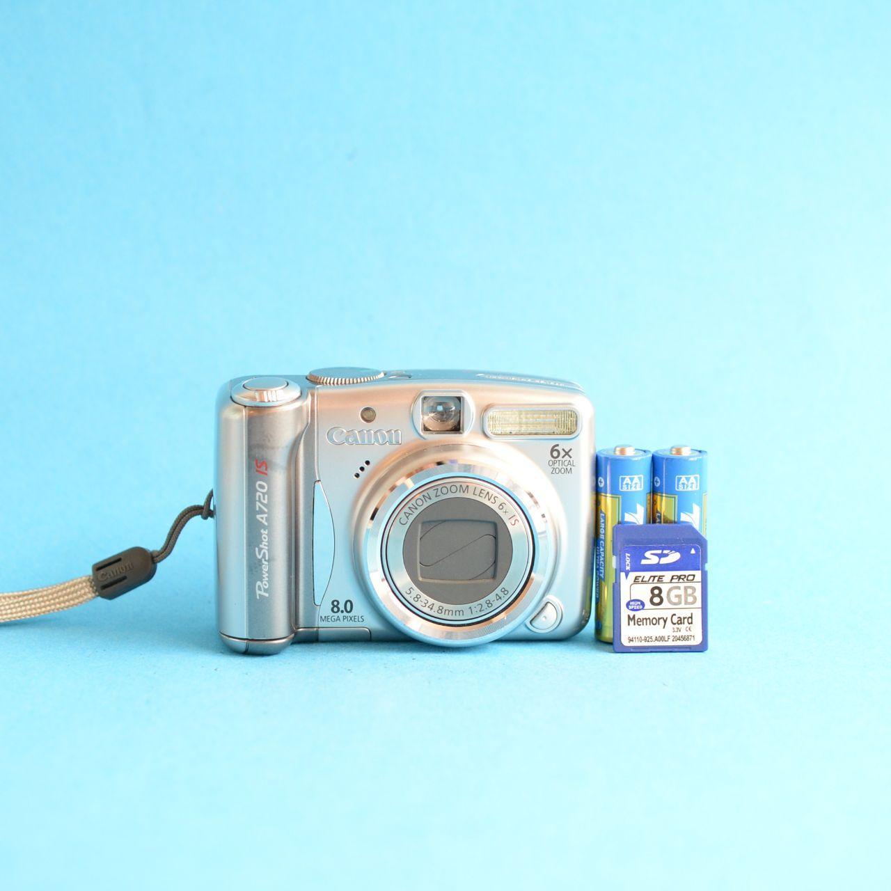 Canon PowerShot A720 IS Digital Camera | 8.0MP | Tested & Working | Silver