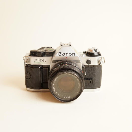 Canon AE-1 Film Camera | 35mm SLR | Tested & Working | Black & Silver