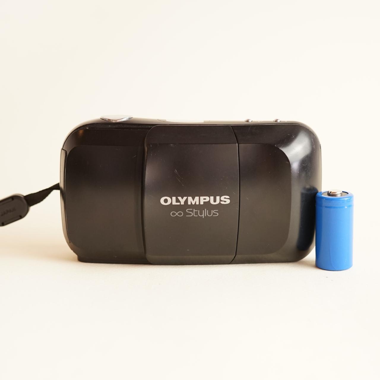 Olympus Stylus Film Camera | 35mm Point & Shoot | Tested & Working | Black