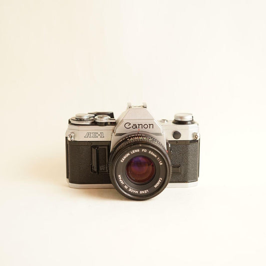 Canon AE-1 Film Camera | 35mm SLR | Tested & Working | Black / Silver