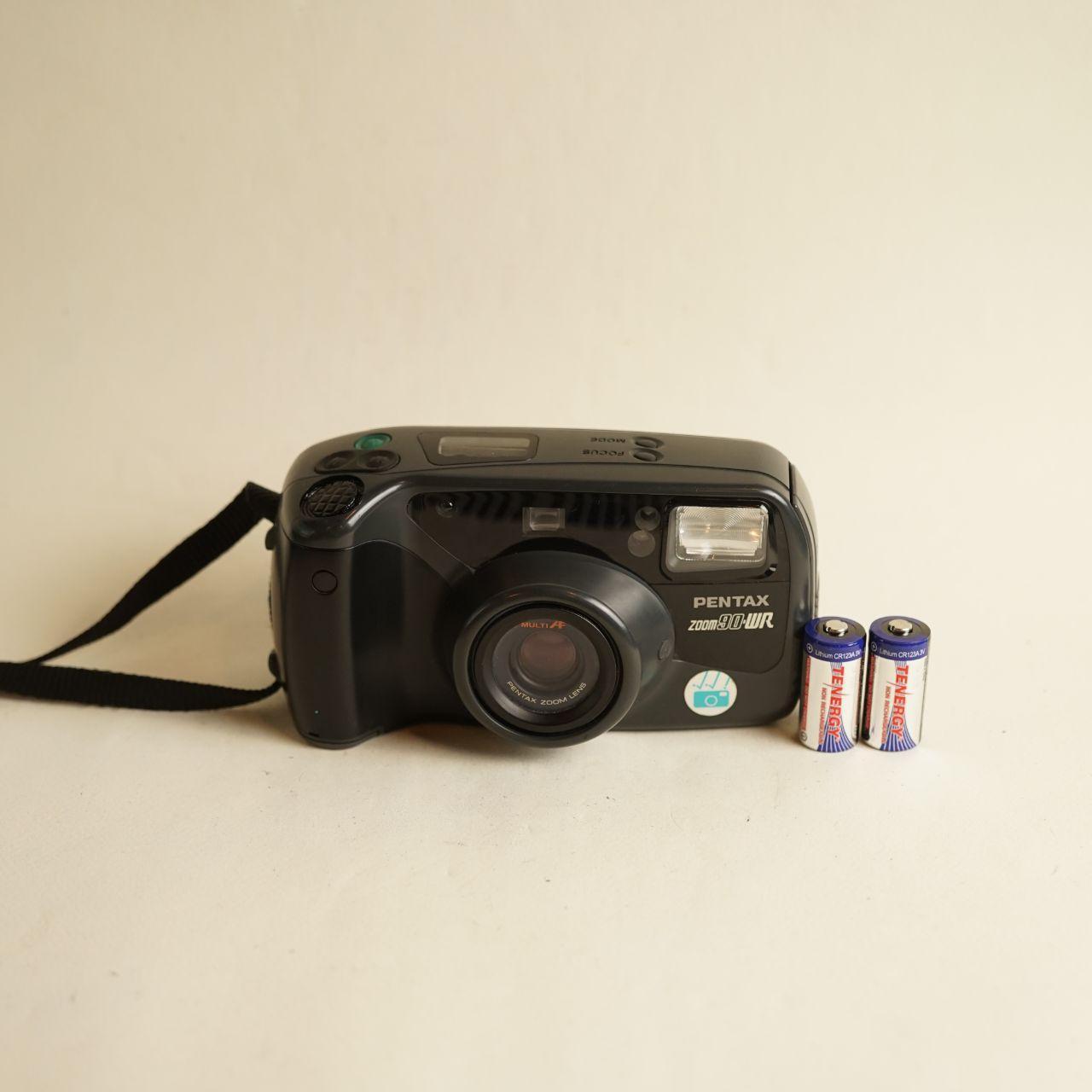 Pentax Zoom 90-WR Film Camera | 35mm Point & Shoot | Tested & Working | Black