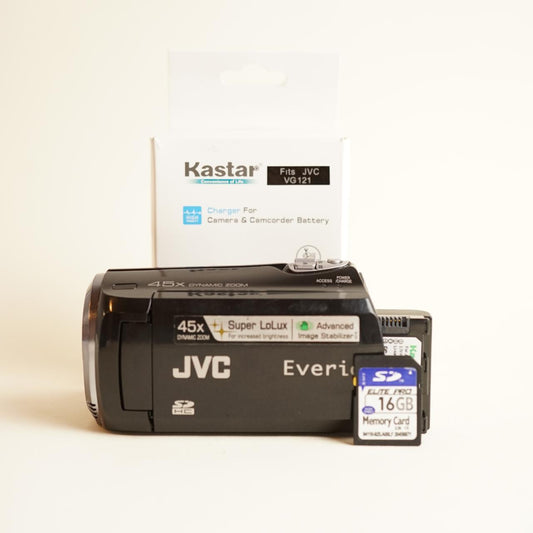 JVC Everio GZ-MS110BU Digital Camcorder | SD Video | Tested & Working | Black
