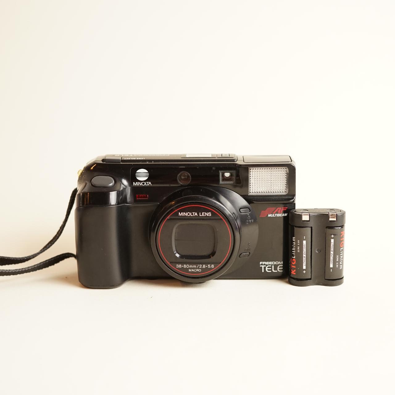 Minolta Freedom Tele  Film Camera | 35mm Point & Shoot | Tested & Working | Black