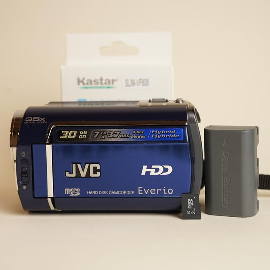 JVC GZ-MG330AU Digital Camcorder | Tested & Working | Blue