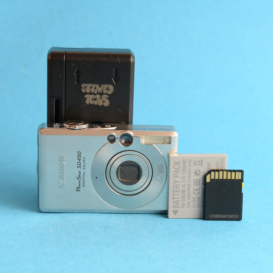 Canon PowerShot SD450 Digital Camera | 5MP | Tested & Working | Silver
