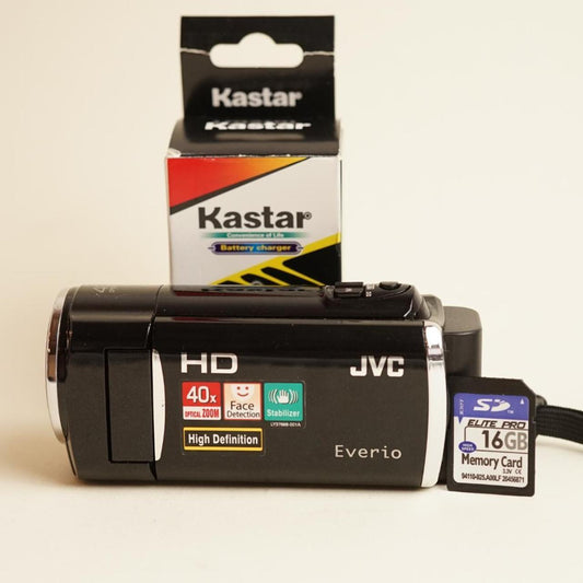 JVC Everio GZ-HM30BU Camcorder | HD 1080p | Tested & Working | Black