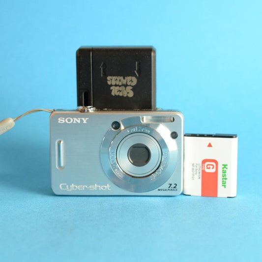 Sony Cyber-Shot DSC-W55 Digital Camera | 7.2MP | Tested & Working | Silver