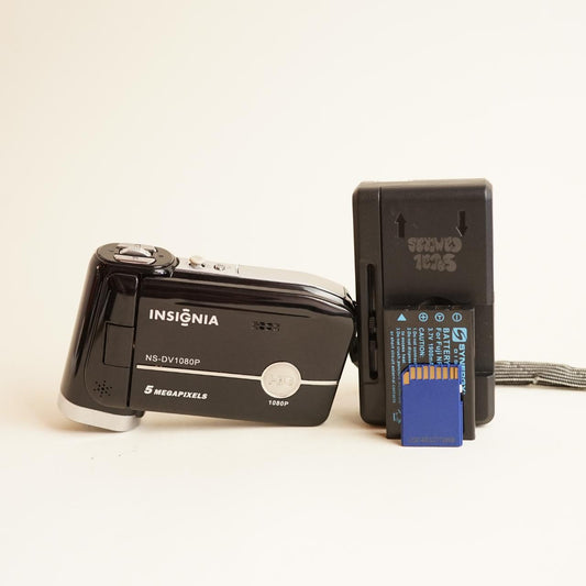 Insignia NS-DV1080P Camcorder | 1080p HD Video | Tested & Working | Black
