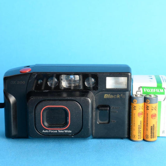 Blacks DX 200 | 35mm Film Camera | Tested & Working | Black