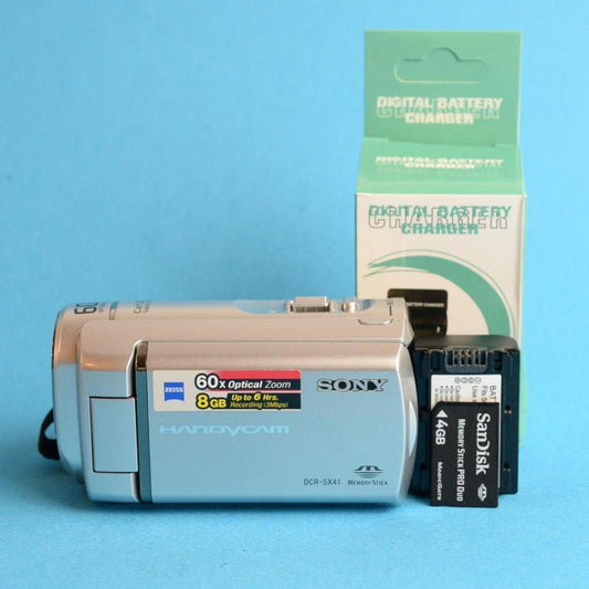 Sony Handycam DCR-SX41 Camcorder | Tested & Working | Silver