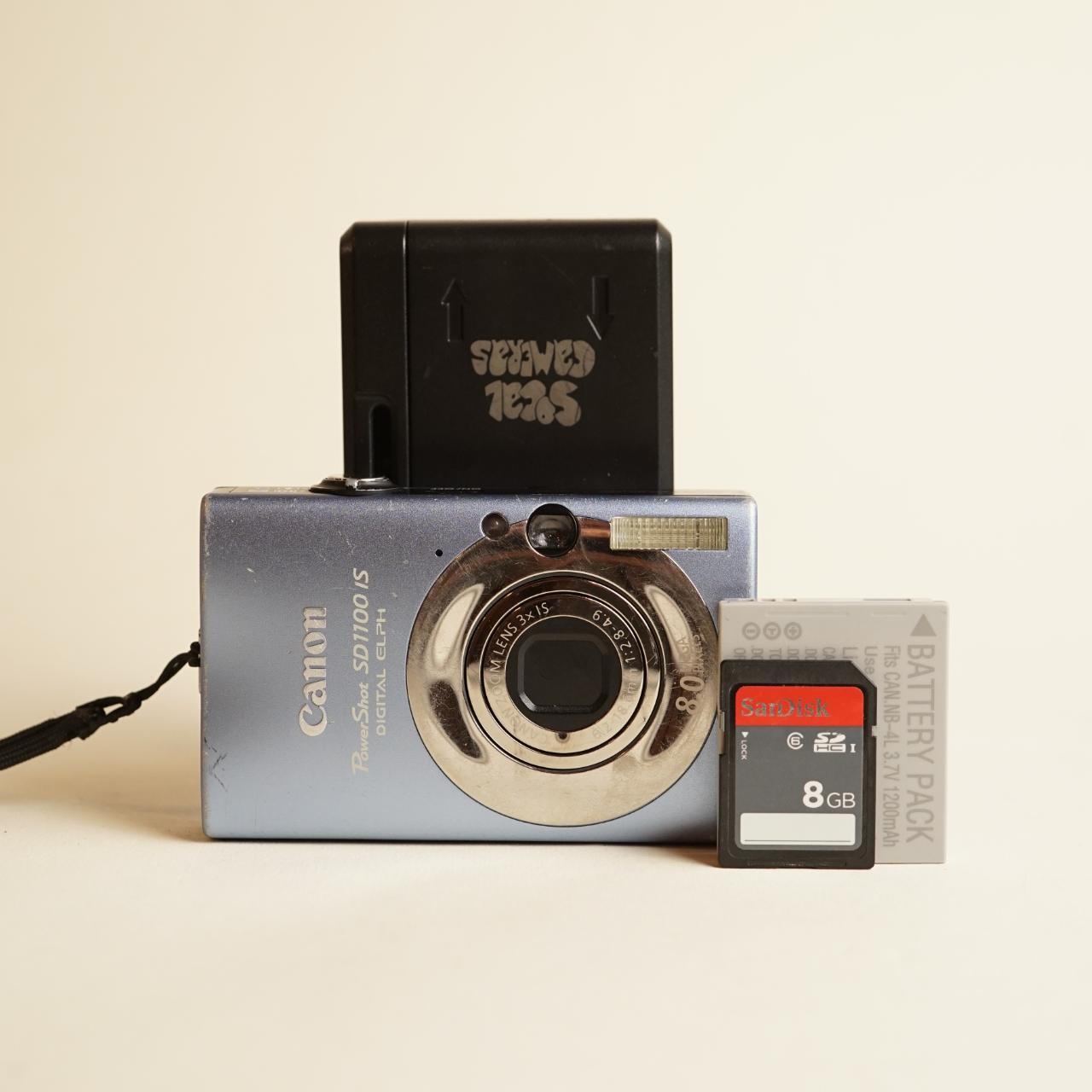 Canon PowerShot SD1100 IS Digital Camera | 8MP | Tested & Working | Silver
