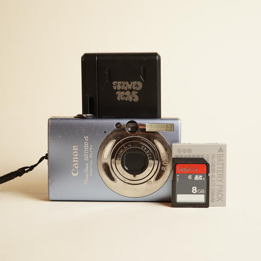 Canon PowerShot SD1100 IS Digital Camera | 8MP | Tested & Working | Silver