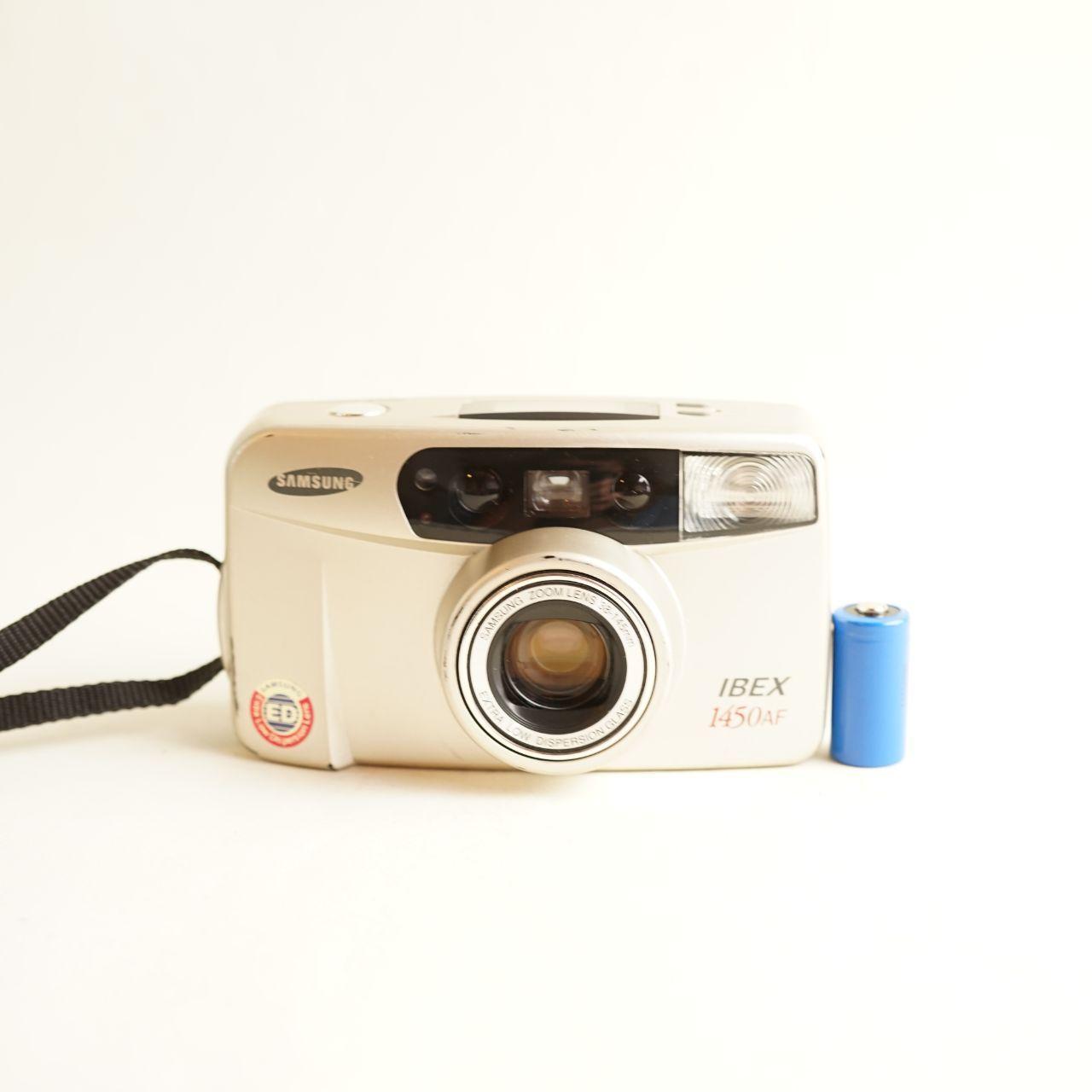 Samsung IBEX 1450 AF Film Camera | 35mm Point & Shoot | Tested & Working | Silver