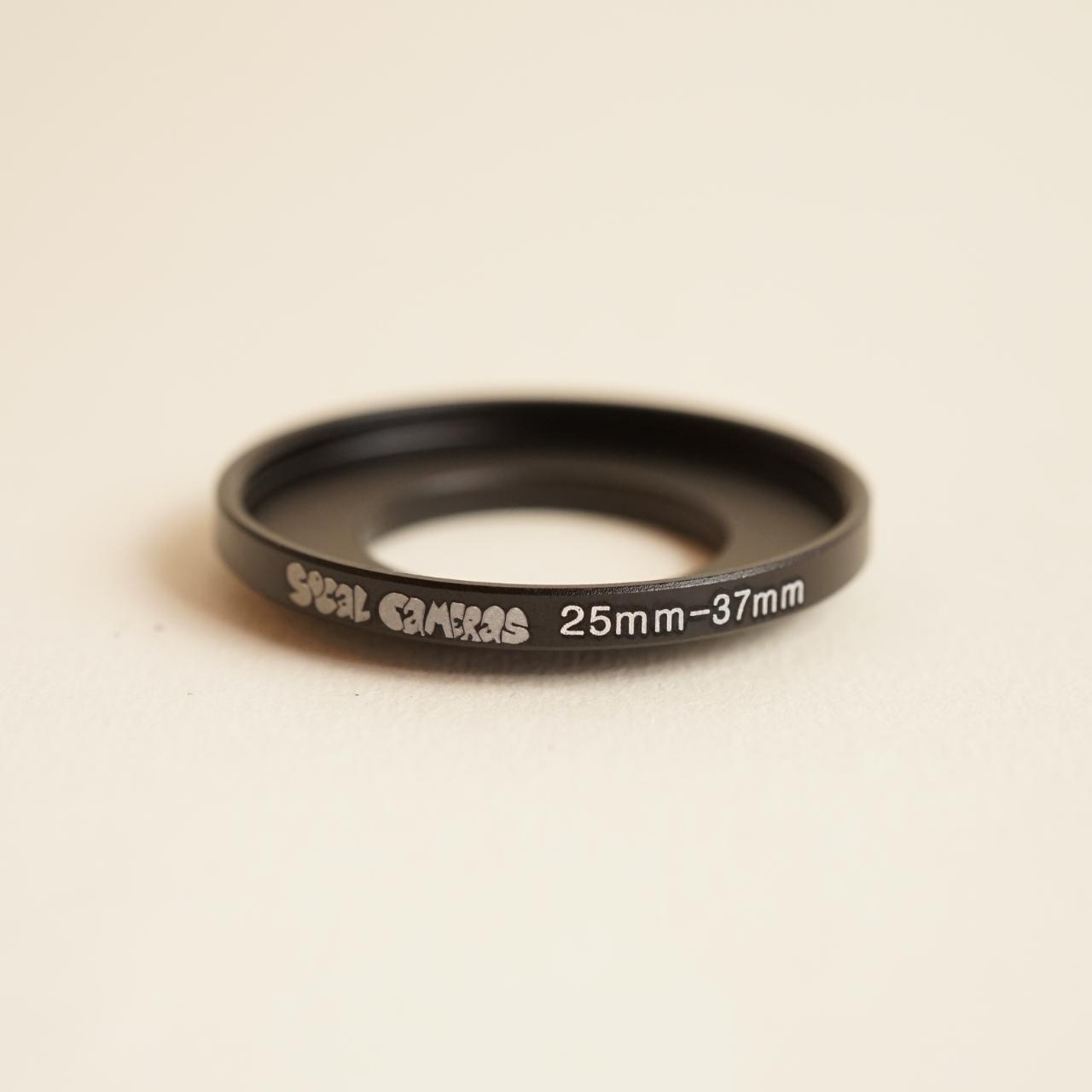 25mm to 37mm Step-Up Ring Adapter | Lens Accessory | Black