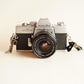 Minolta SRT 101 35mm SLR Film Camera | Tested & Working | Silver & Black