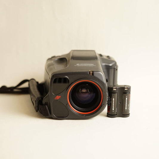 Chinon Genesis II Film Camera | 35mm Point & Shoot | Tested & Working | Black