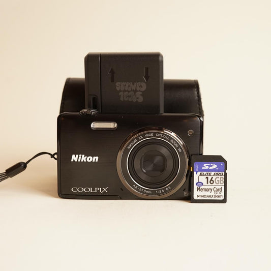 Nikon Coolpix S5200 Digital Camera | 16MP | Tested & Working | Black