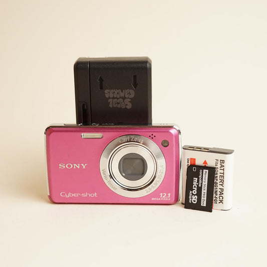 Sony Cyber-shot DSC-W220 Digital Camera | 12.1MP | Tested & Working | Pink