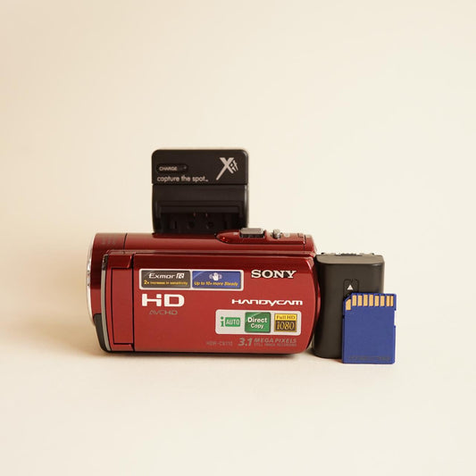 Sony Handycam HDR-CX110 Digital Camera | 3.3MP | Tested & Working | Black