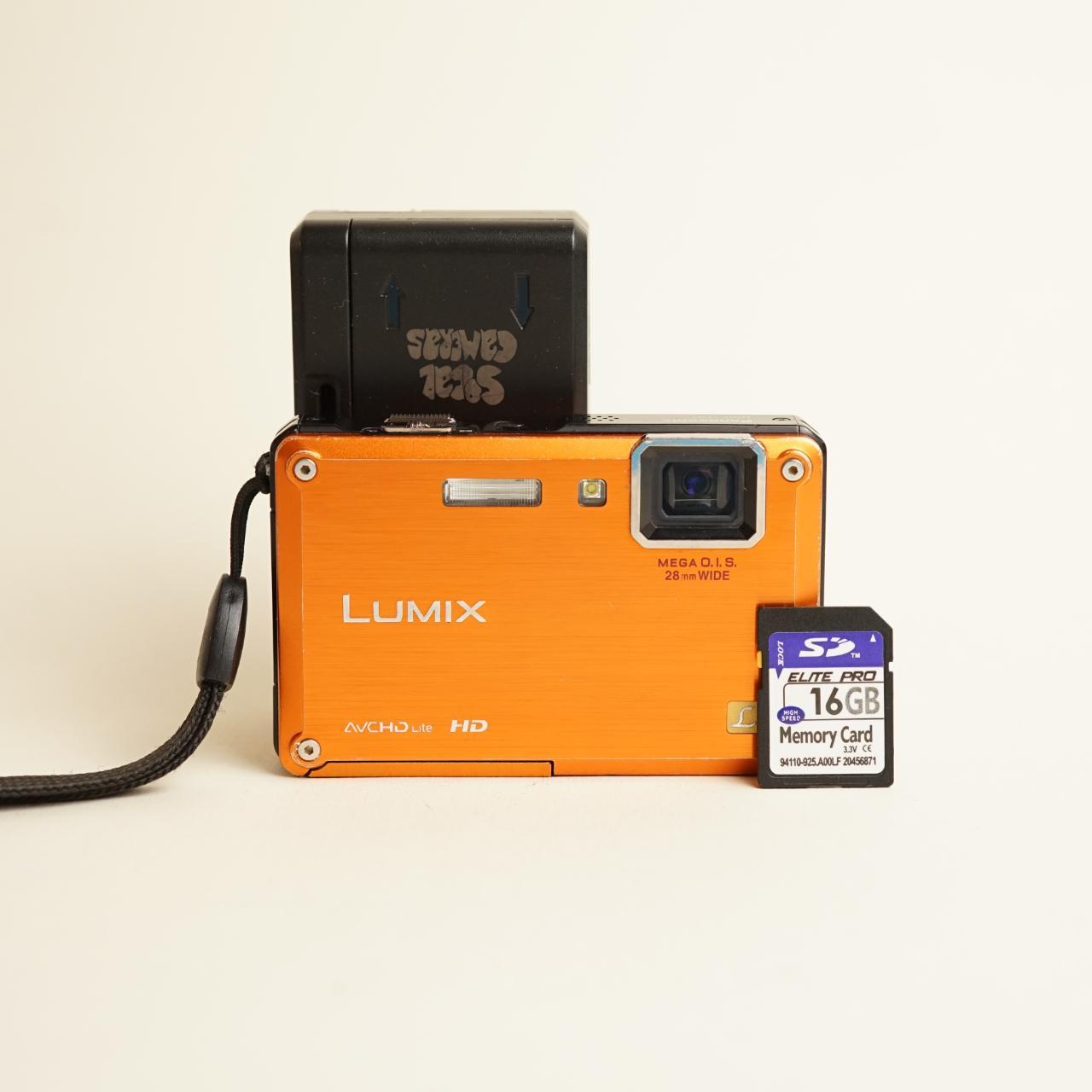 Panasonic Lumix DMC-TS1 Digital Camera | 12MP | Test & Working | Orange