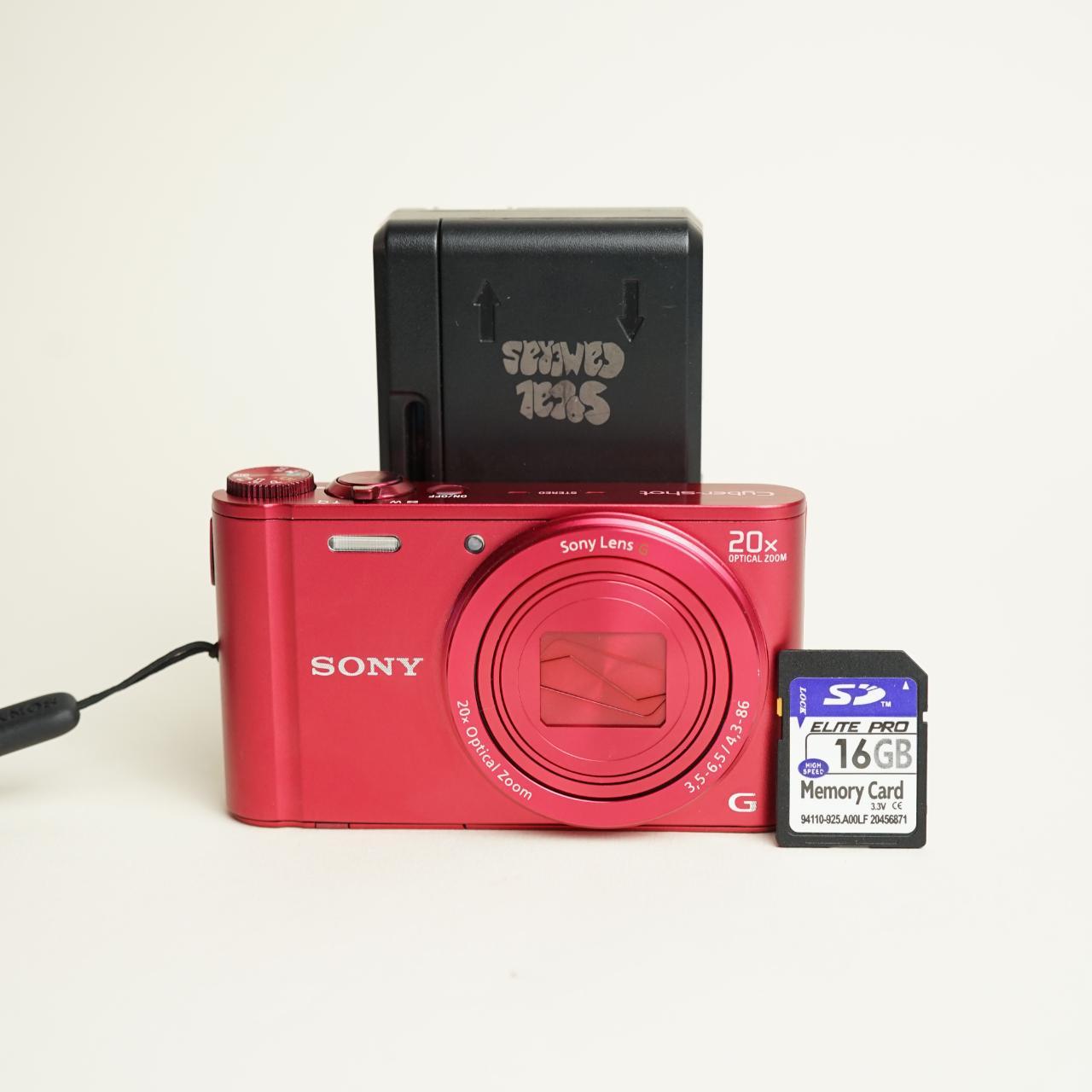 Sony Cyber-Shot DSC-WX300 Digital Camera | 18.2MP | Test & Working | Red