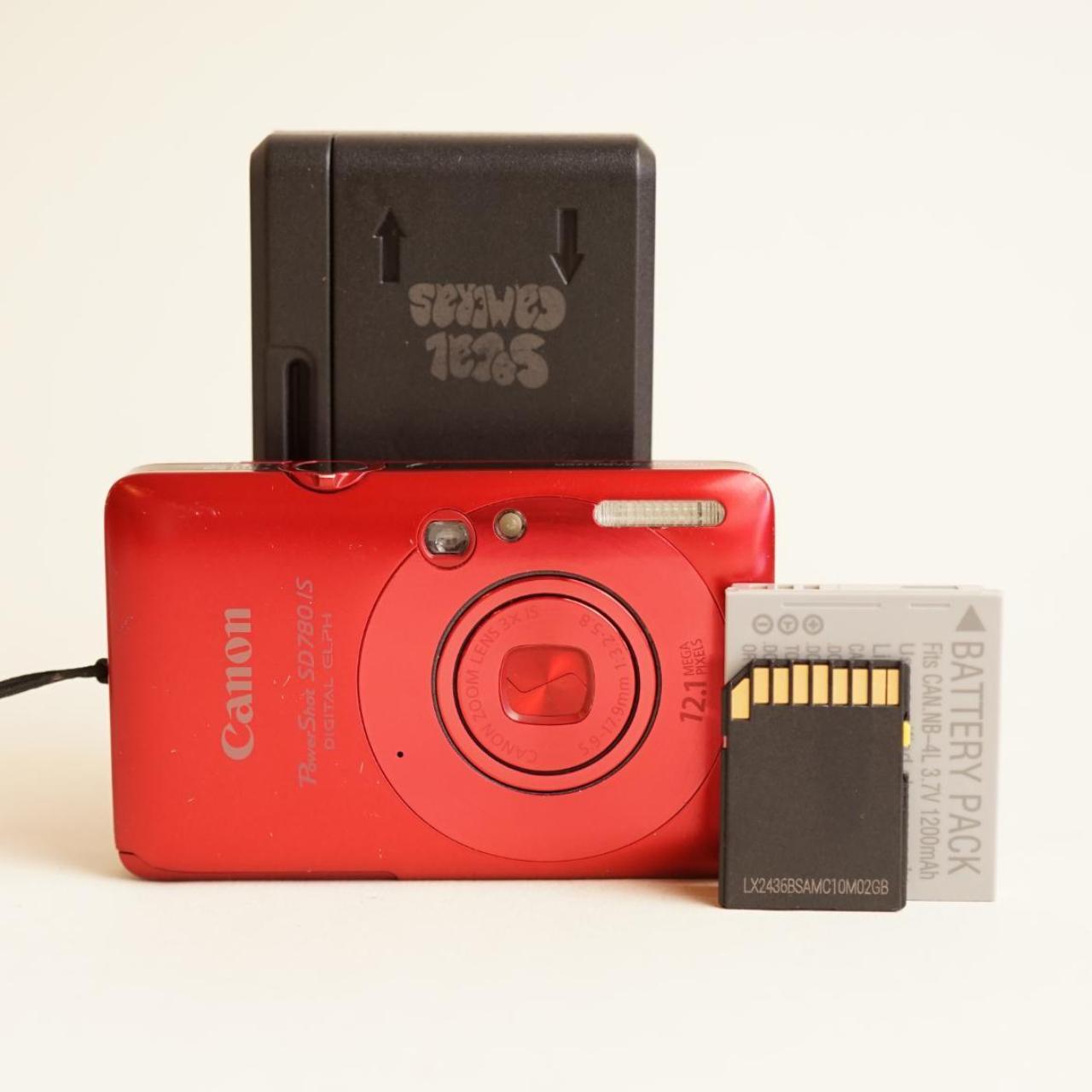 Canon PowerShot SD780 IS Digital Camera | 12.1MP | Tested & Working | Red