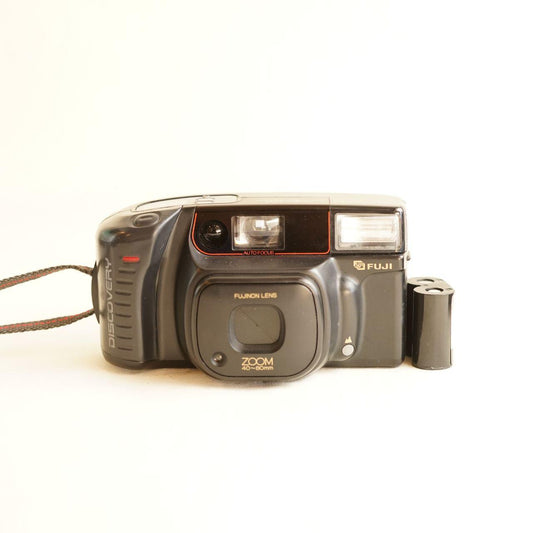 Fujifilm DL-800 Zoom Film Camera | 35mm Point & Shoot | Tested & Working | Grey & Black