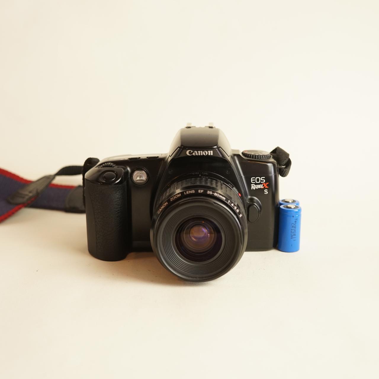 Canon EOS Rebel XS 35mm SLR Film Camera | Tested & Working | Black
