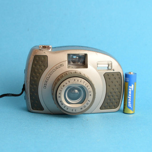 Kalimar 35mm Film Camera | 35-55mm Zoom | Tested & Working | Silver & Grey