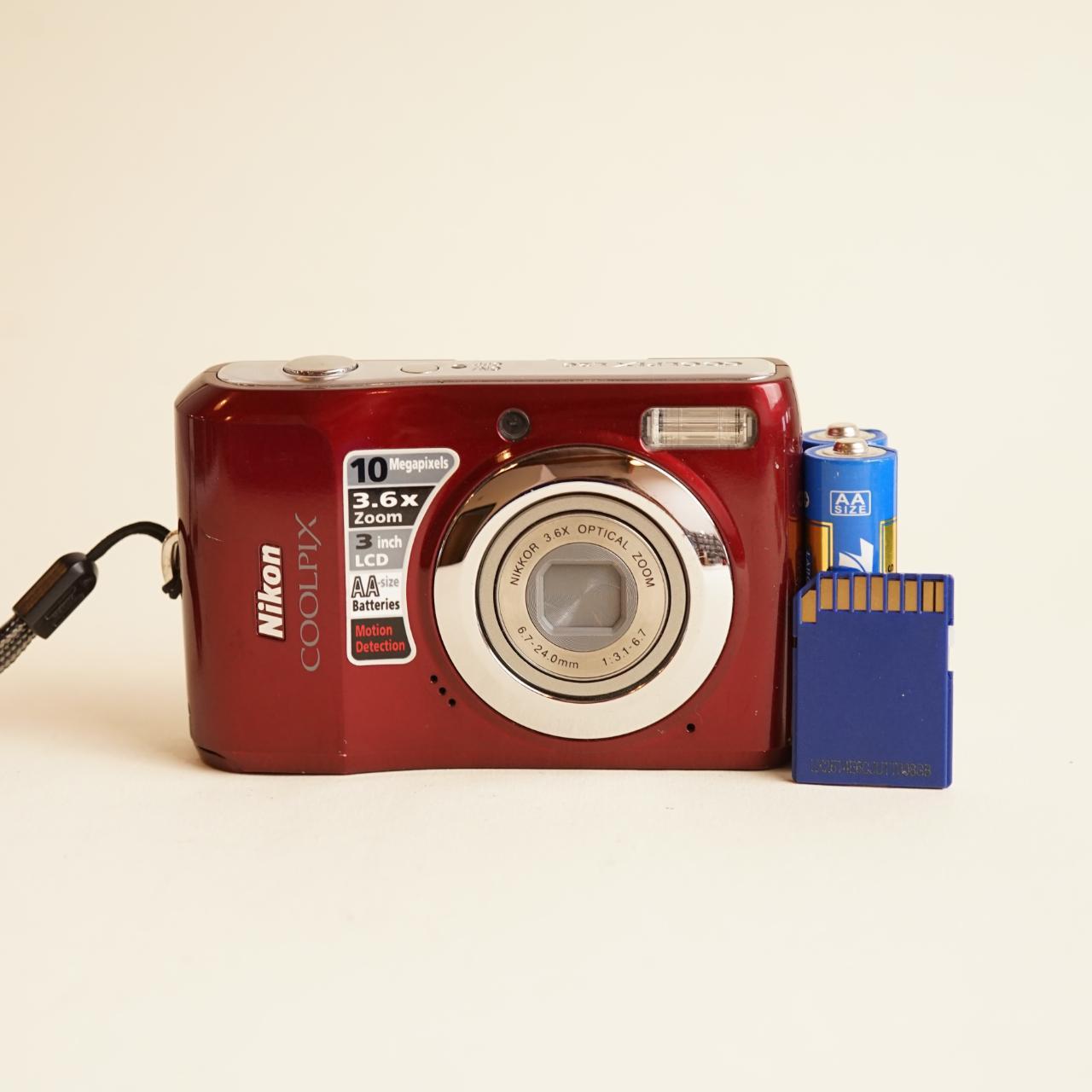Nikon Coolpix L20 Digital Camera | 10MP | Tested & Working | Red