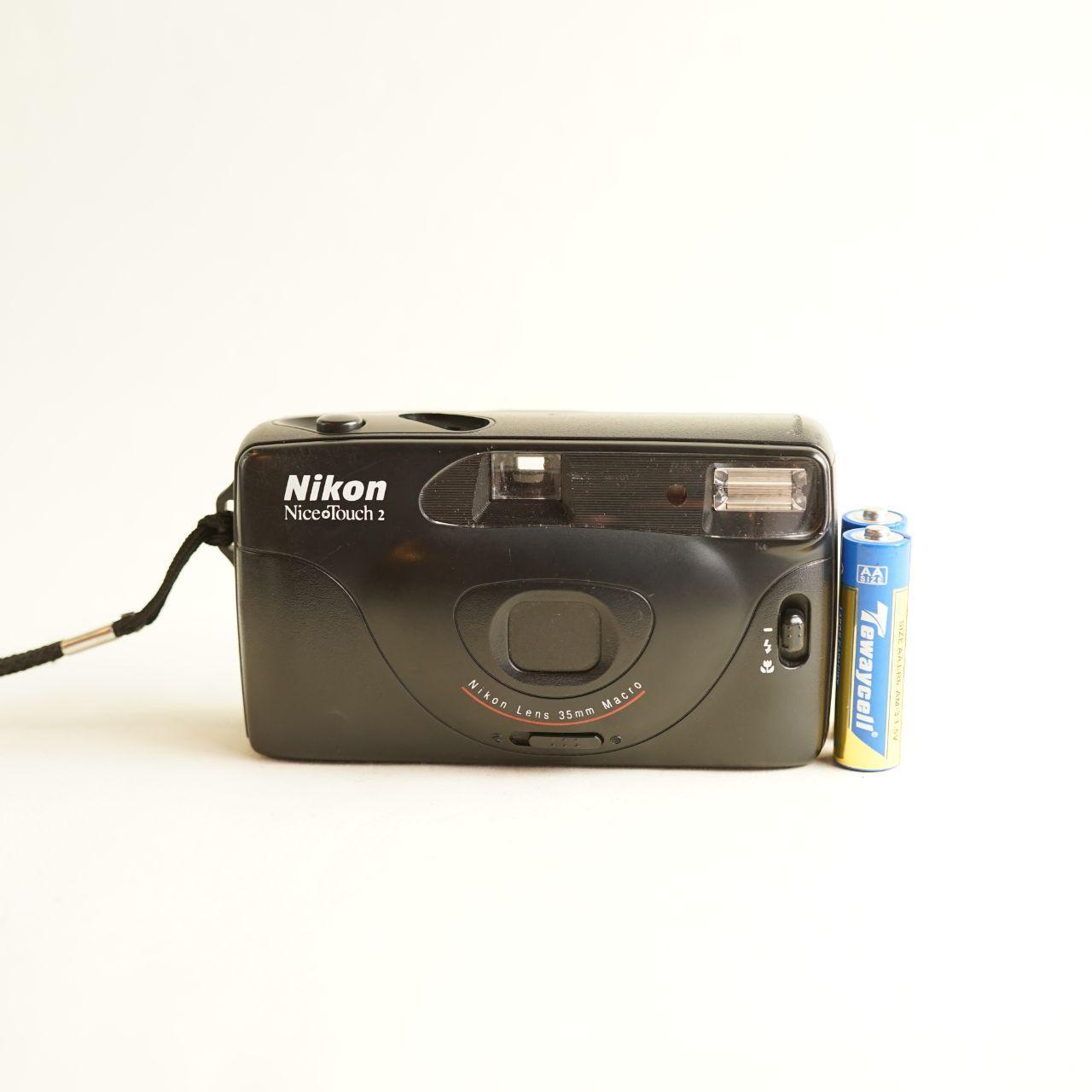 Nikon Nice Touch 2 Film Camera | 35mm Point & Shoot | Tested & Working | Black