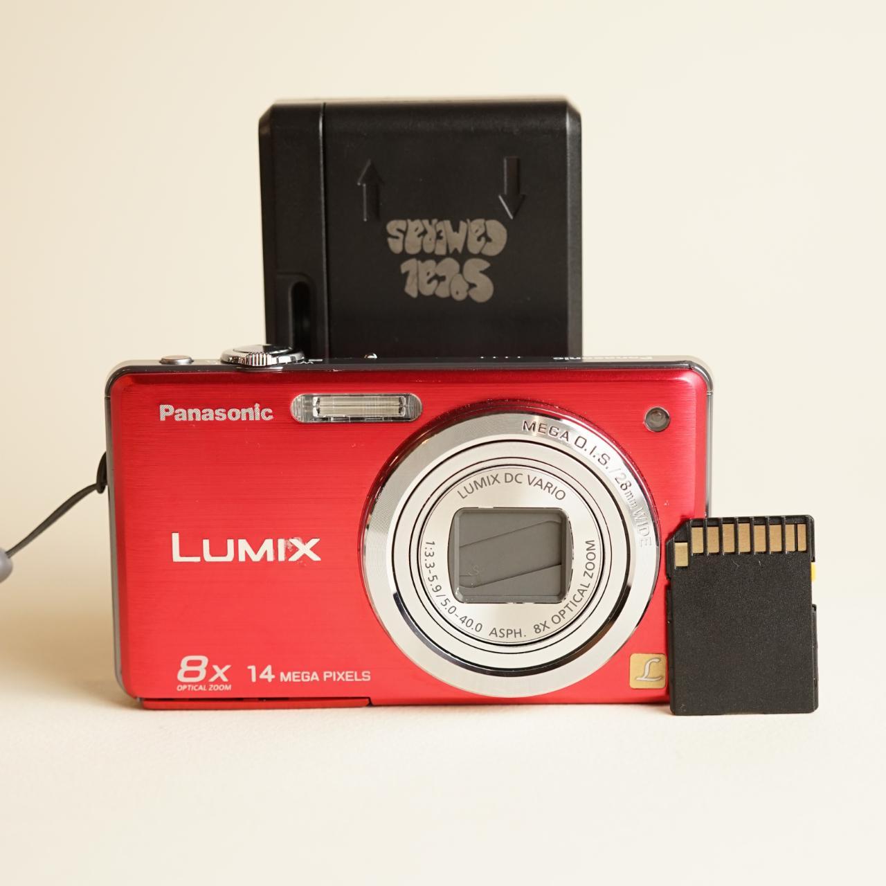 Panasonic Lumix DMC-FH20 | Digital Camera | 14MP | Tested & Working | Red