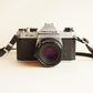 Pentax K1000 35mm SLR Film Camera | Tested & Working | Silver & Black