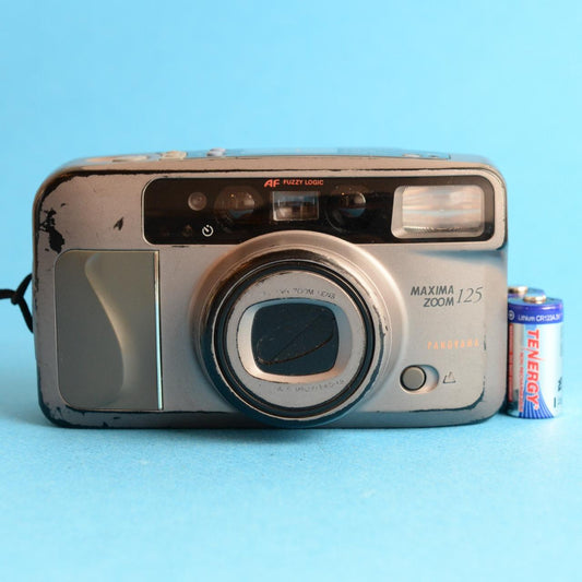 Samsung Maxima Zoom 125 Panorama | 35mm Film Camera | See Description | Grey