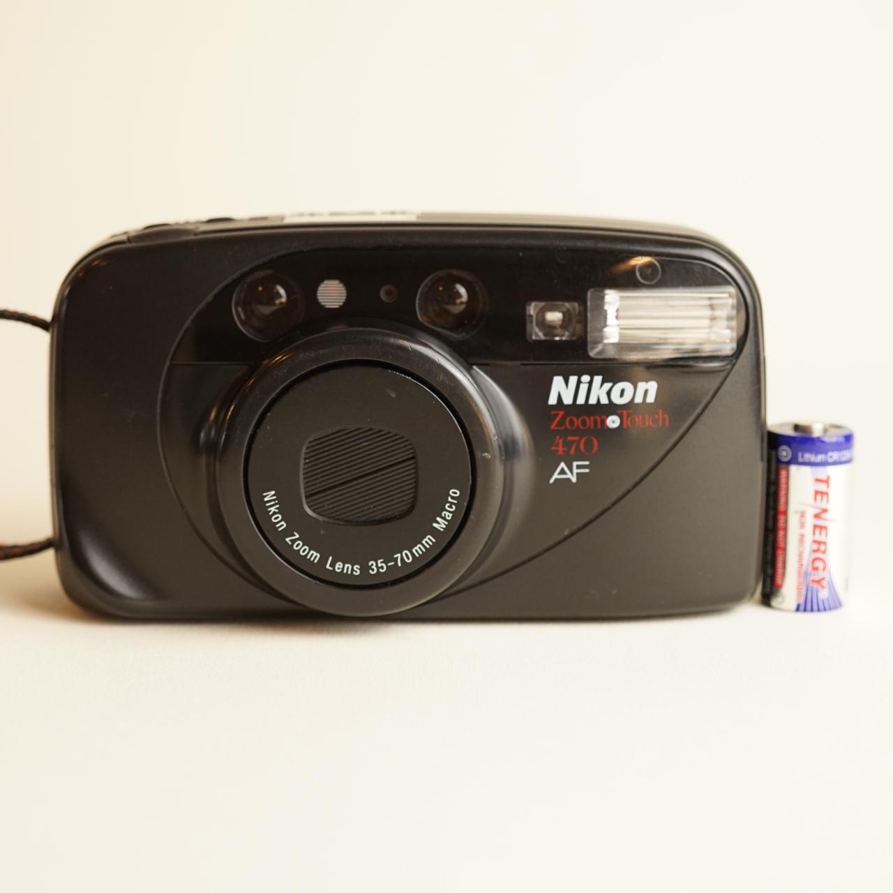 Nikon Zoom Touch 470 AF | 35mm Film Camera | Tested & Working | Black