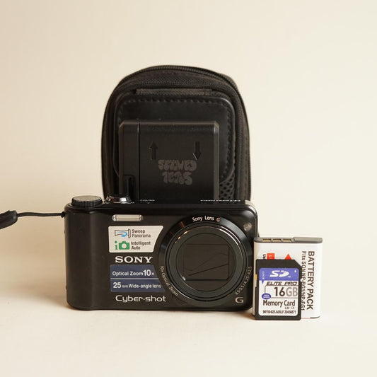Sony CyberShot DSC-H55 Digital Camera | 14.1MP | Tested & Working | Black