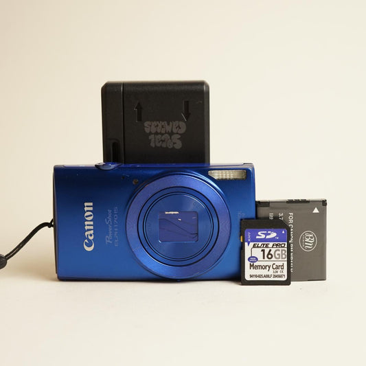Canon PowerShot ELPH 170 IS Digital Camera | 20MP | Tested & Working | Blue