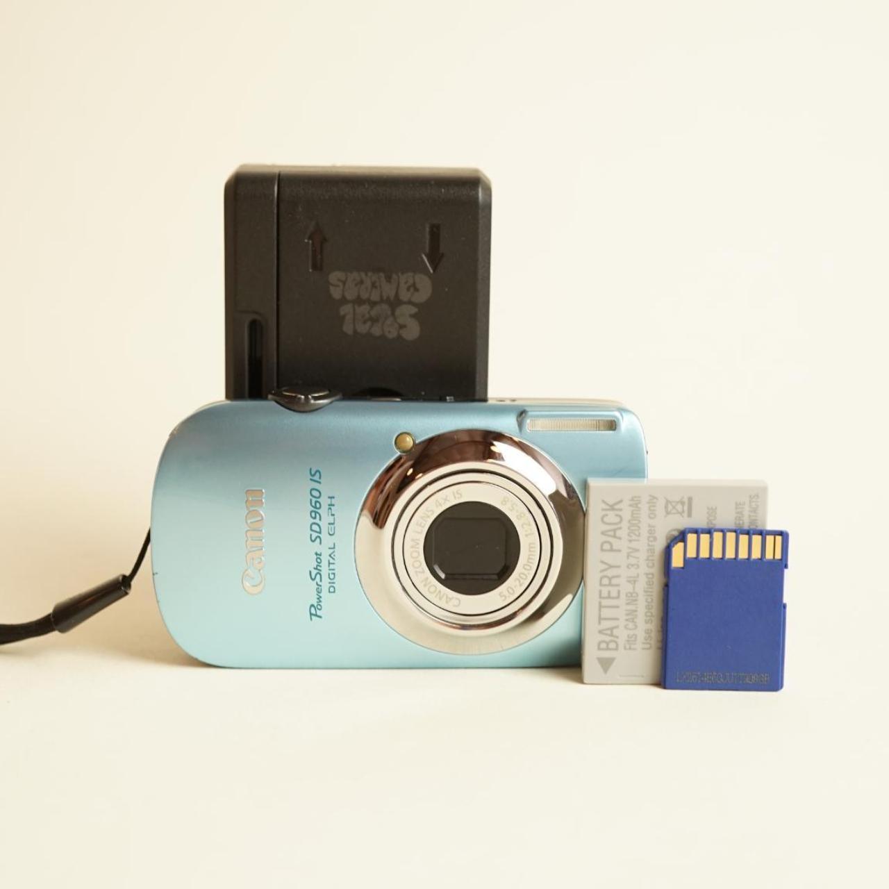 Canon PowerShot SD960 IS Digital Camera | 12.1MP | Tested & Working | Blue
