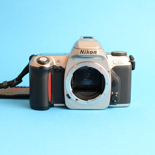 Nikon N65 Film Camera Body Only | 35mm SLR | Tested & Working | Silver & Black